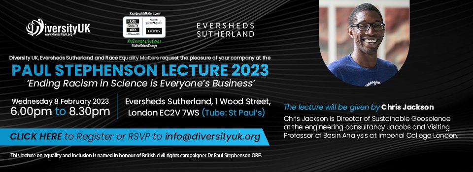 Diversity UK Paul Stephenson Lecture Event