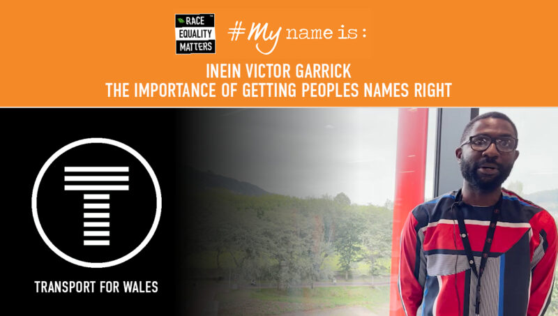 Inein Victor Garrick from Transport for Wales talks about why #MyNameIs is needed